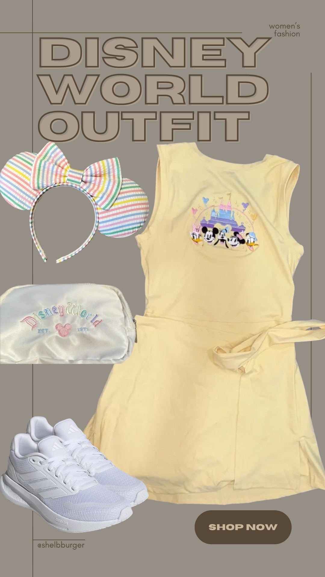 Women’s Pastel Mickey Mouse and friends active dress outfit for Disney World 

#LTKTravel