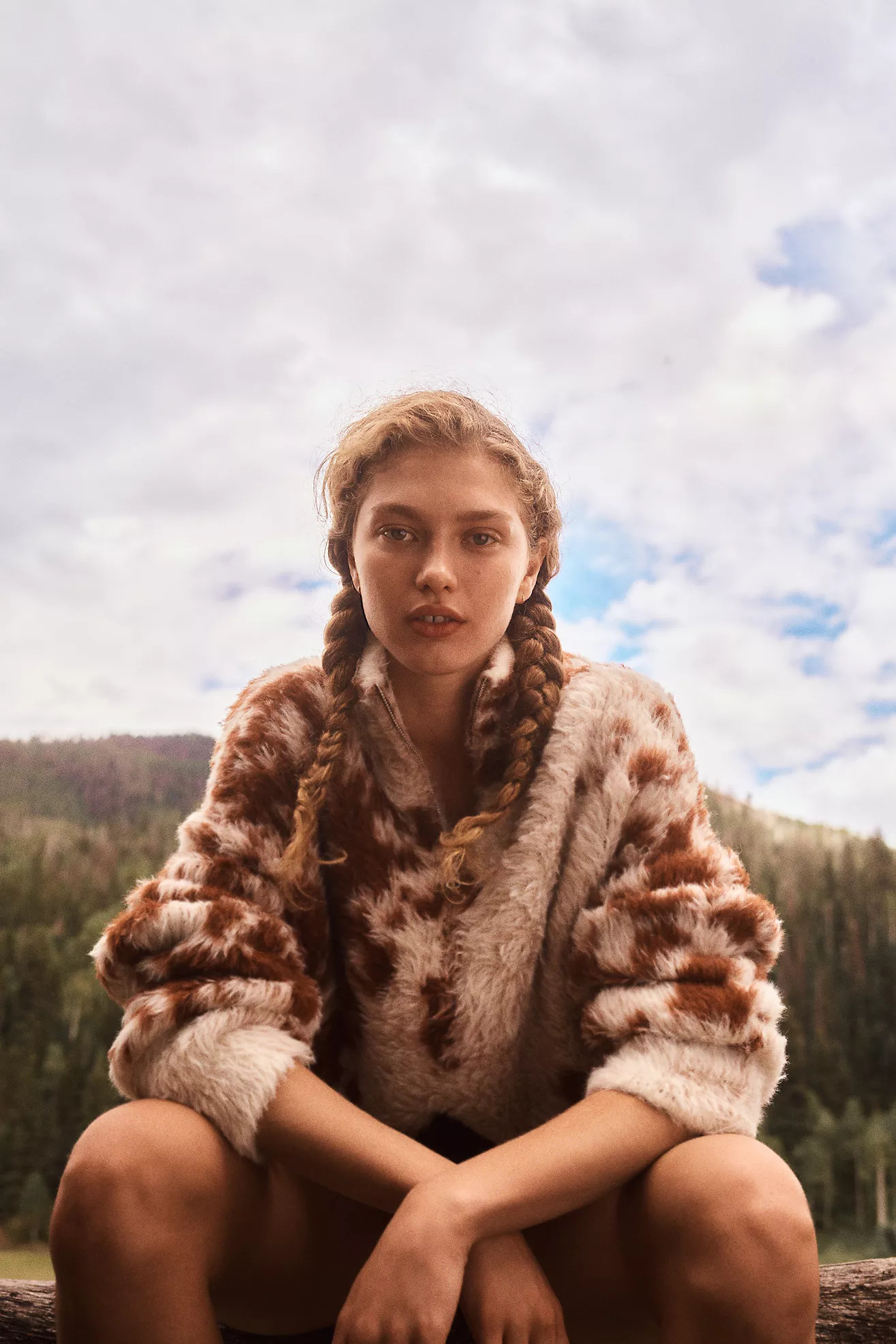 Brushed Wool Blend Funnel Neck Sweater | Anthropologie (US)