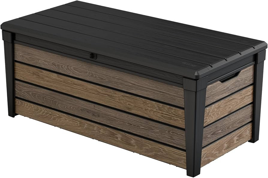Keter Signature Collection 120 Gallon Resin Deck Box Organization and Storage Box for Patio Outdo... | Amazon (US)