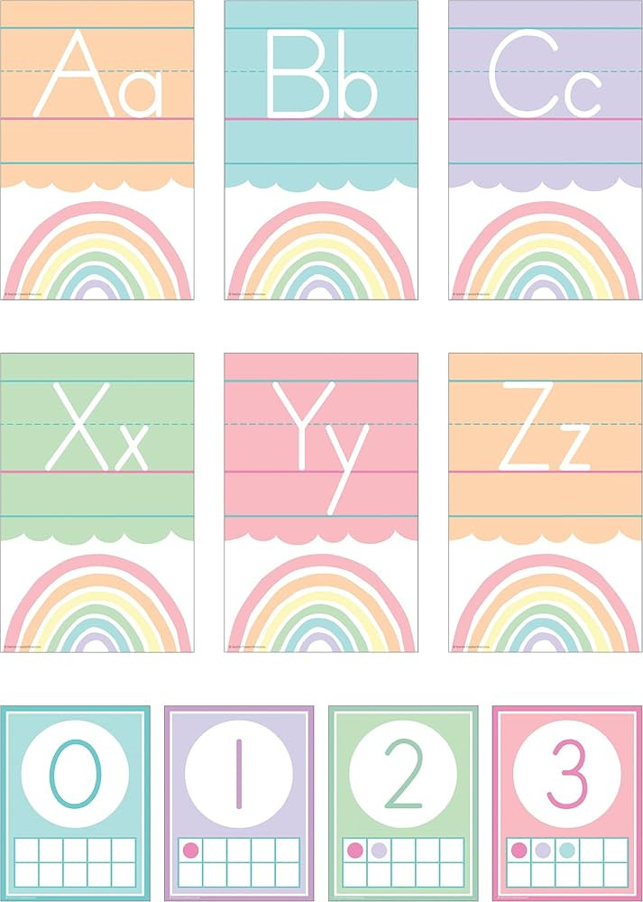 Teacher Created Resources Pastel Pop Alphabet Bulletin Board (TCR8409) | Amazon (US)