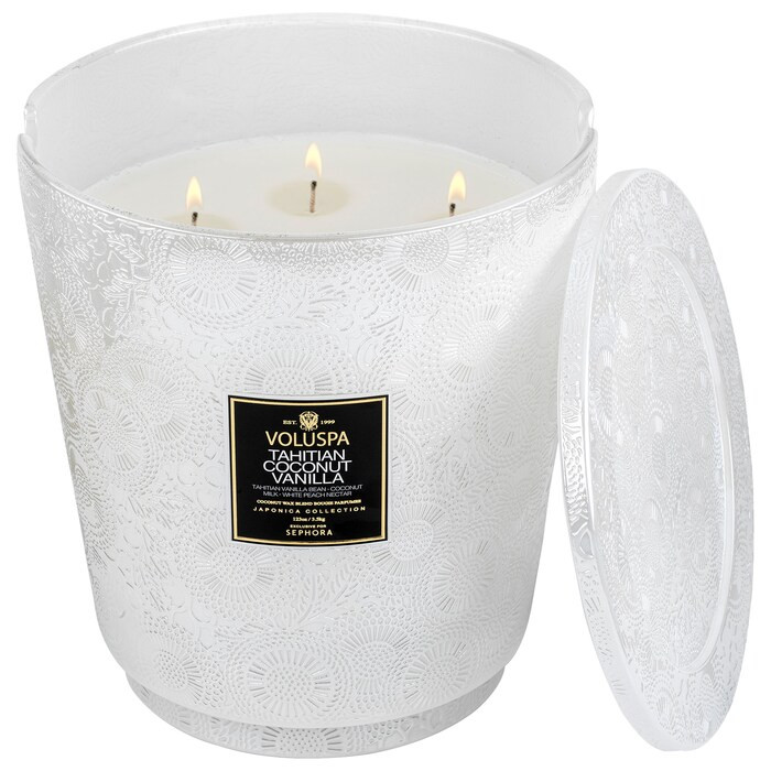 Tahitian Coconut Vanilla Glass Jar Candle | Sephora (US)