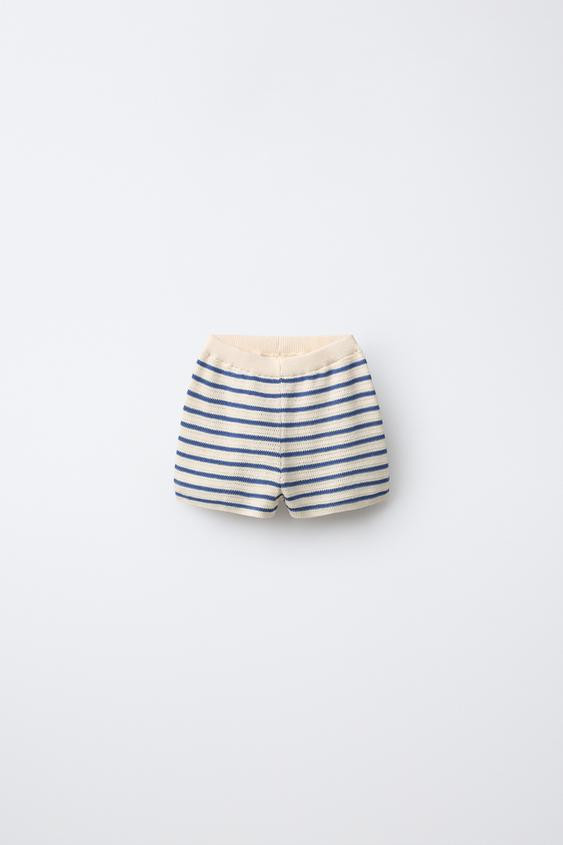 KNIT STRIPED SHORTS | Zara US