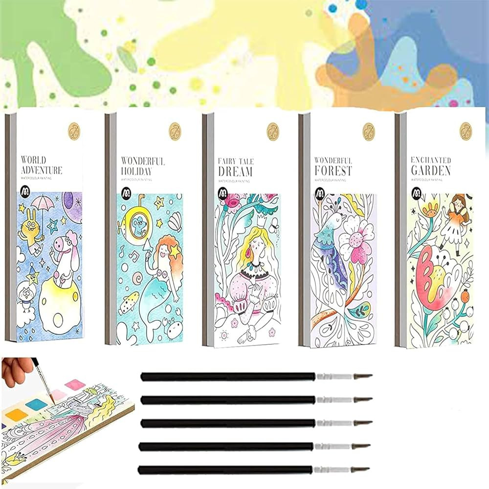 Pocket Watercolor Painting Book, Pocket Watercolor Book, Watercolor Painting Book for Kids, Water... | Amazon (US)