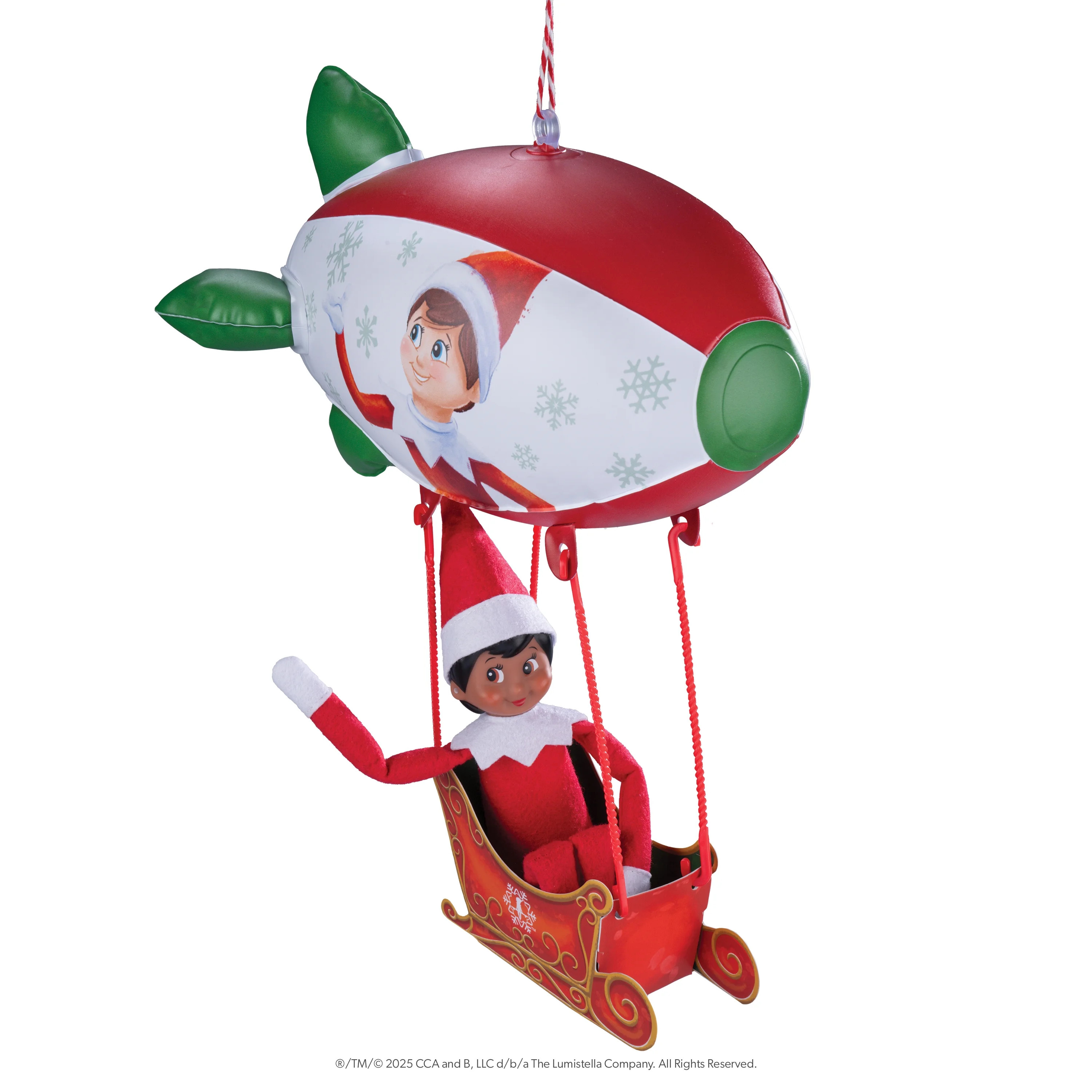 The Elf on the Shelf Polar Props Peppermint Blimp Ride – 20th Anniversary Scout Elf Accessory (... | Walmart (US)