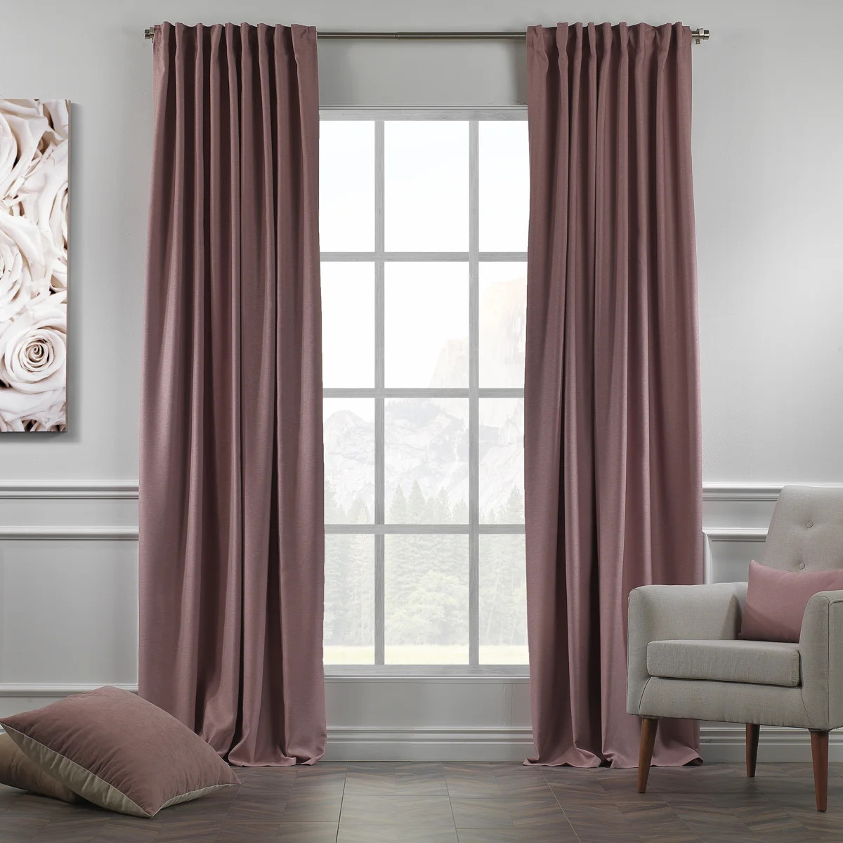 Decorative Room Darkening Curtain Panels (Set of 2) | Wayfair North America
