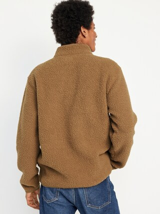 1/4-Zip Sherpa Pullover for Men | Old Navy (US)