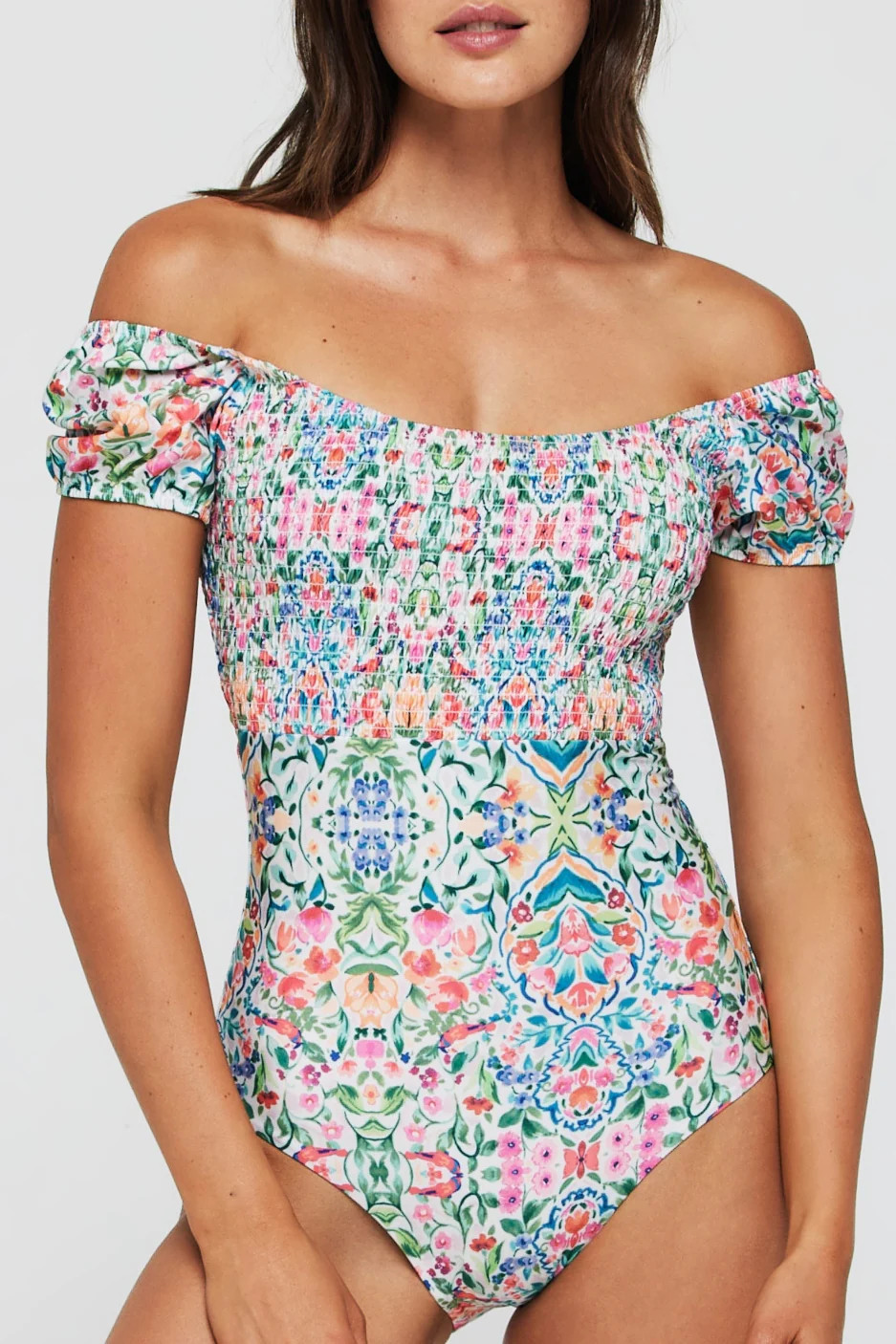 Puff Sleeve One-Piece Swimsuit | Hermoza