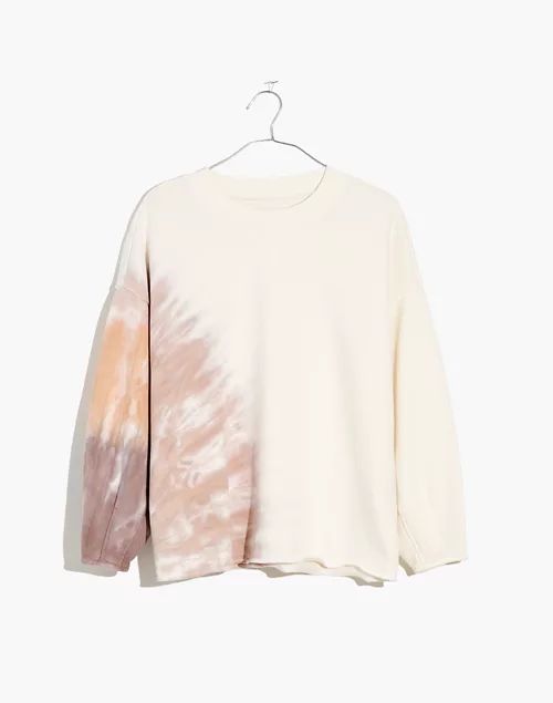 Tie-Dye (Re)sourced Cotton Pleat-Sleeve Sweatshirt | Madewell