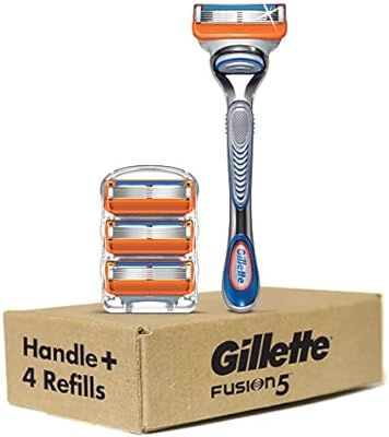 Gillette Fusion5 Men’s Razor Handle + 4 Blade Refills | Amazon (US)