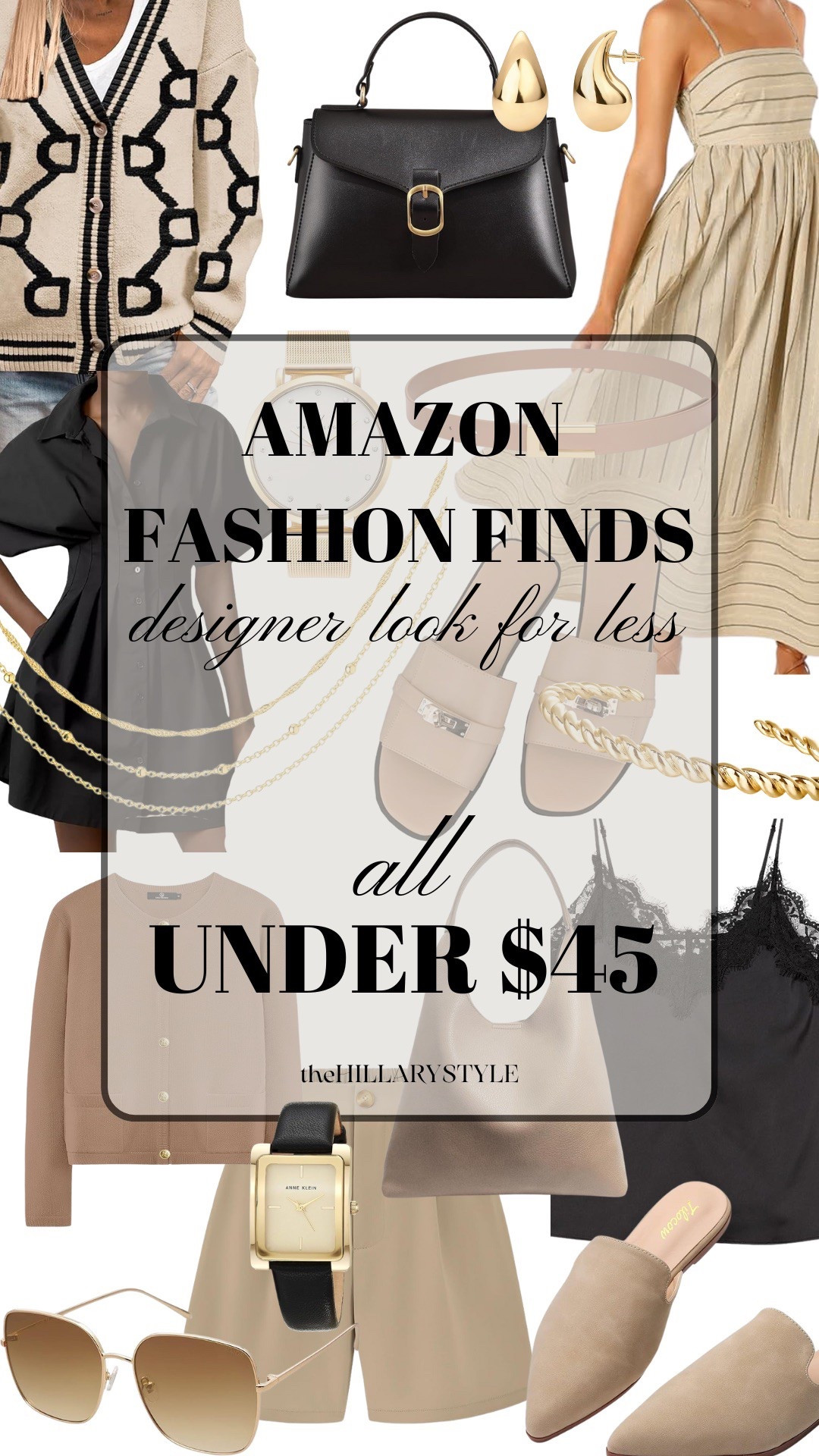My latest Amazon picks are giving designer without the price tag — every piece under $45. Elevated details, neutral tones, and classic cuts that feel far more luxe than their price.

#LTKStyleTip #LTKOver40 #LTKFindsUnder50