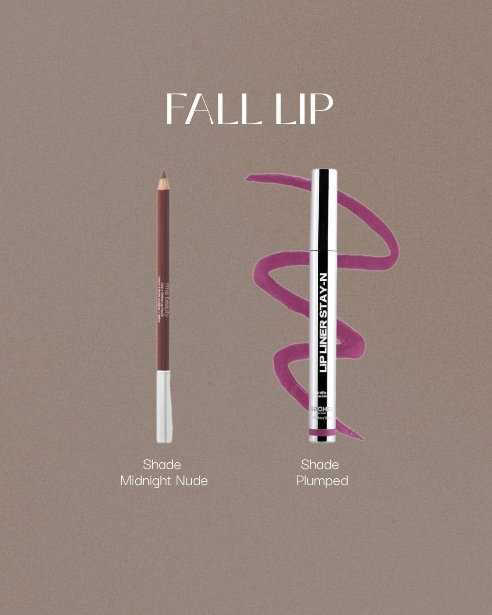 Fall lip combo 🫶🏼

Sachu lip stain shade plumped 
RMS beauty lip liner shade midnight nude 

#LTKFindsUnder50 #LTKBeauty #LTKSeasonal