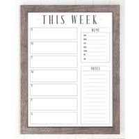 18x24 Weekly Calendar, Dry Erase Planner, Custom Framed Calendar For Command Center, Housewarming #1 | Etsy (US)