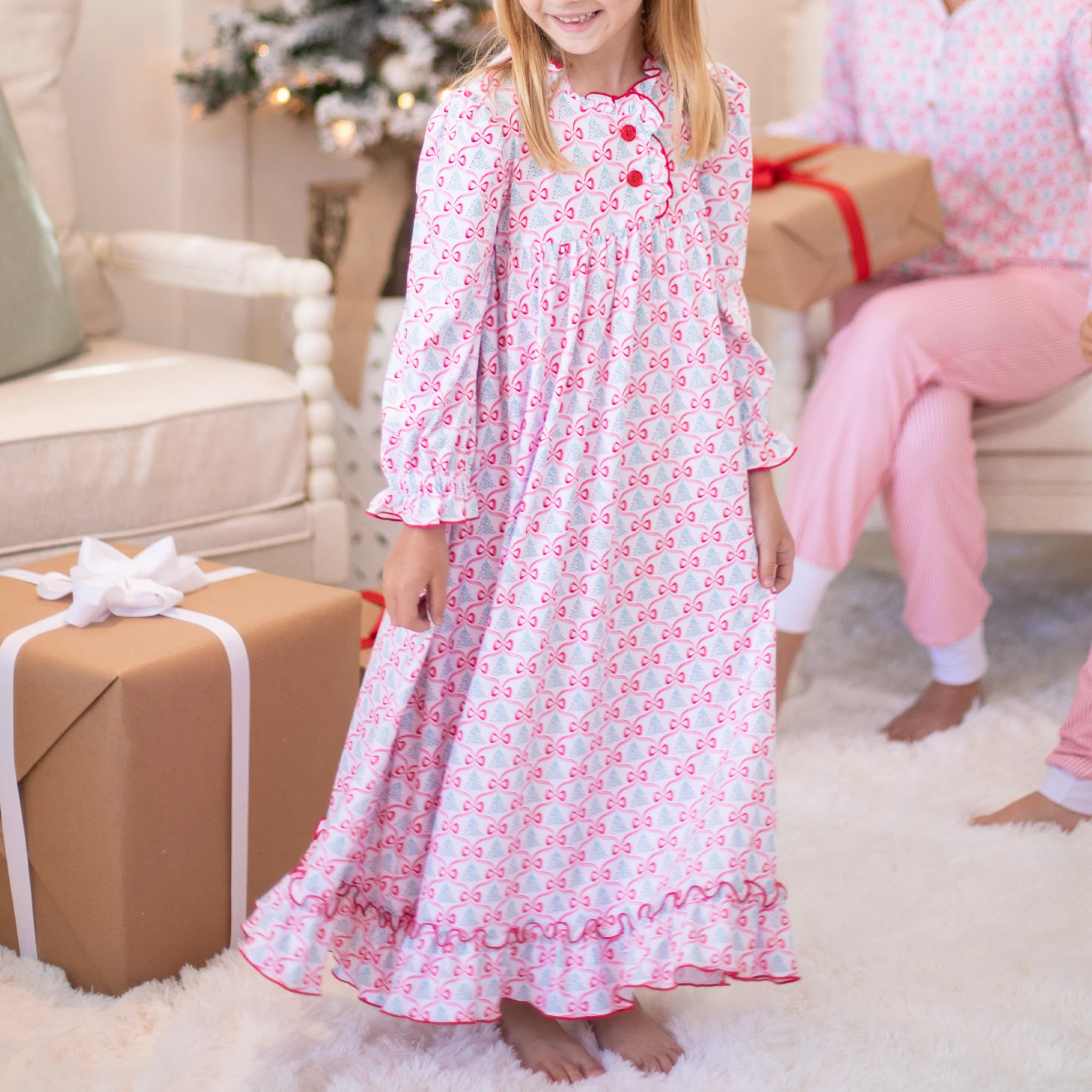 Girls Spirit Of Christmas Gown - Shrimp and Grits Kids - Shrimp and Grits Kids | Shrimp and Grits Kids