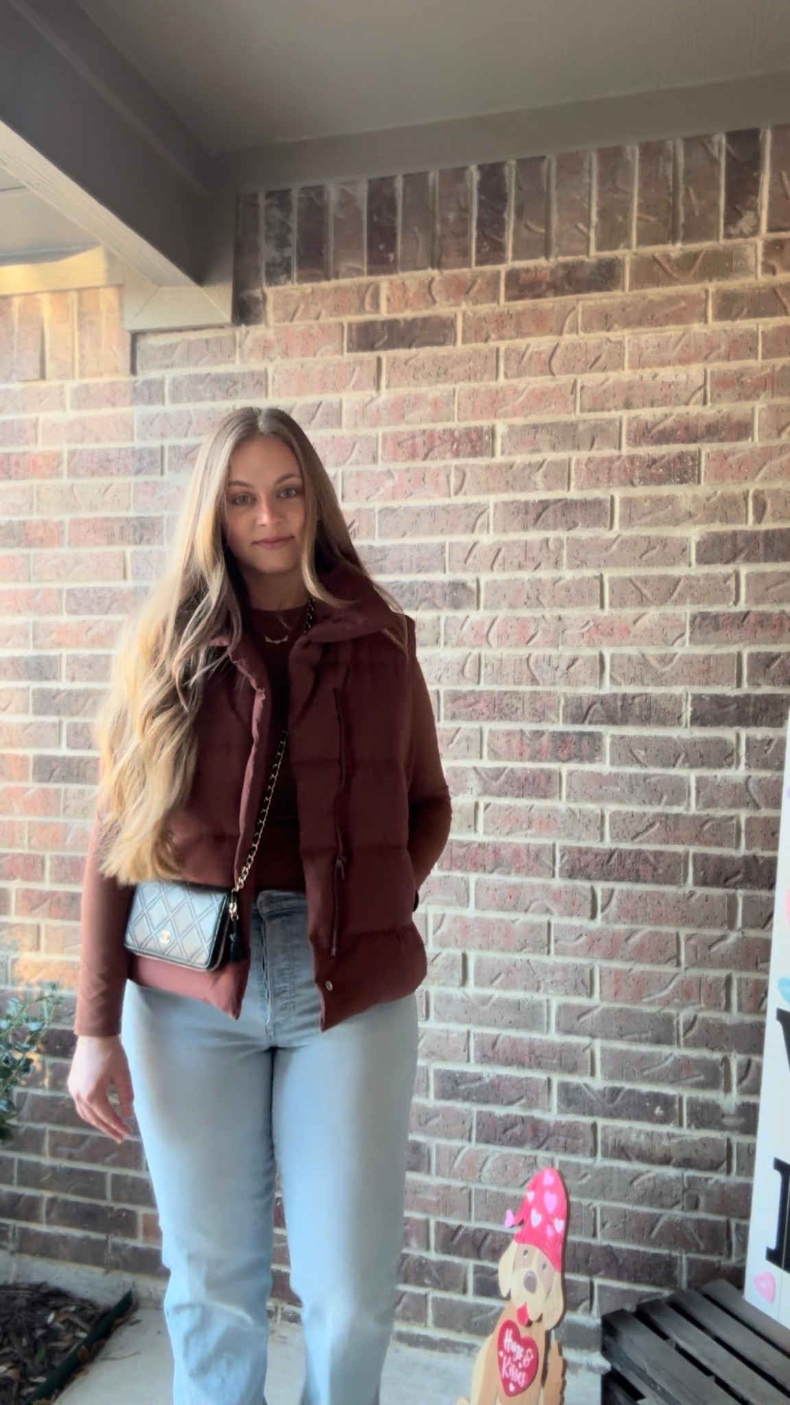 Simple dinner outfit 💖 loving brown lately! 