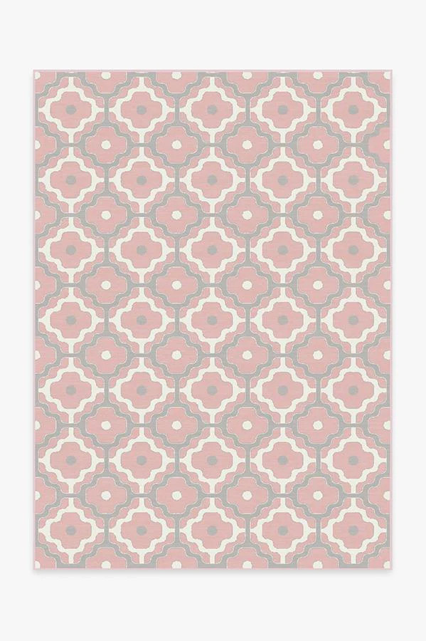 Chloe Trellis Pink Rug | Ruggable