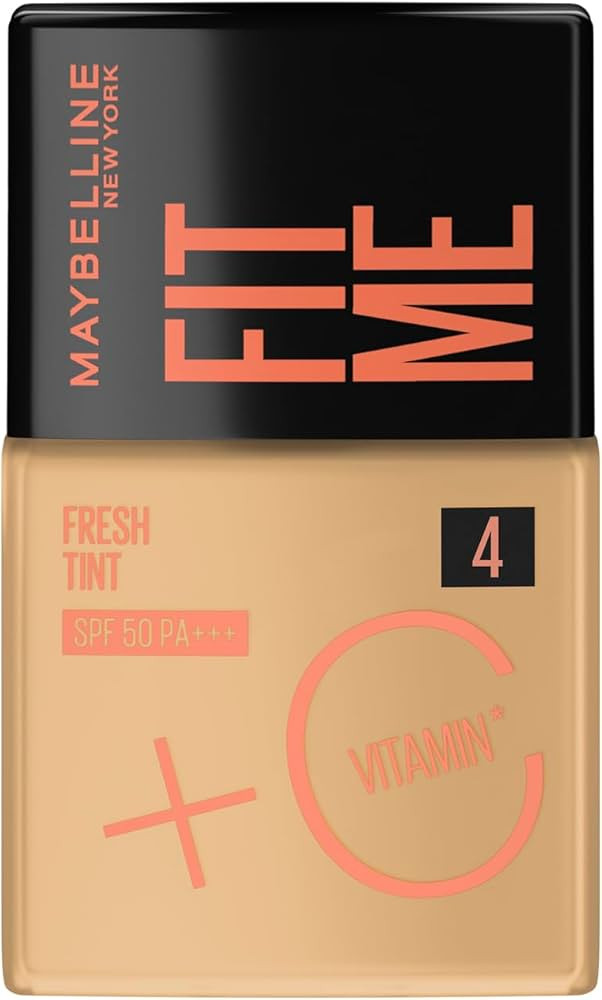 Base Líquida Maybelline NY Fit Me Fresh Tint com Vitamina C e FPS50 - COR 04-30ml | Amazon (BR)