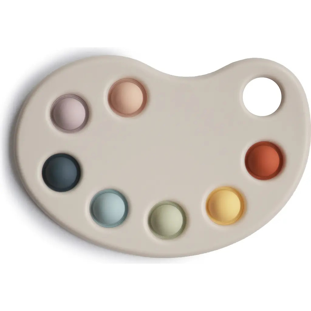 Mushie Paint Palette Press Teether Toy in Multi at Nordstrom | Nordstrom