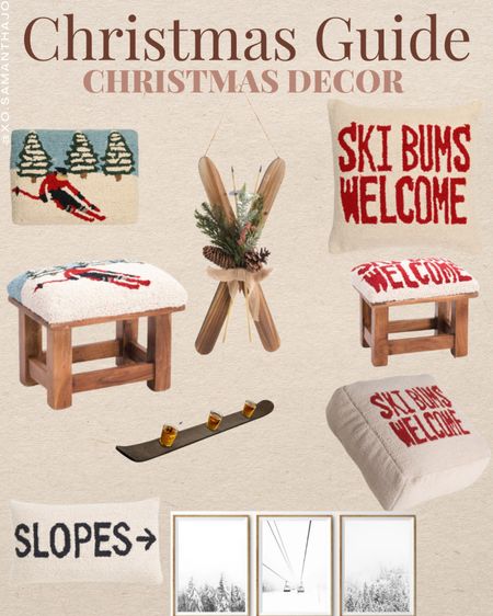 Christmas Decor 

Ski theme - winter wonderland - ski decor - Christmas decor tj maxx - shotski- floor pillow - Christmas pillows - Etsy finds 

#LTKhome #LTKSeasonal #LTKHoliday