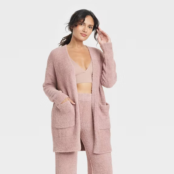 Women's Cozy Feather Yarn Cardigan - Stars Above™ | Target