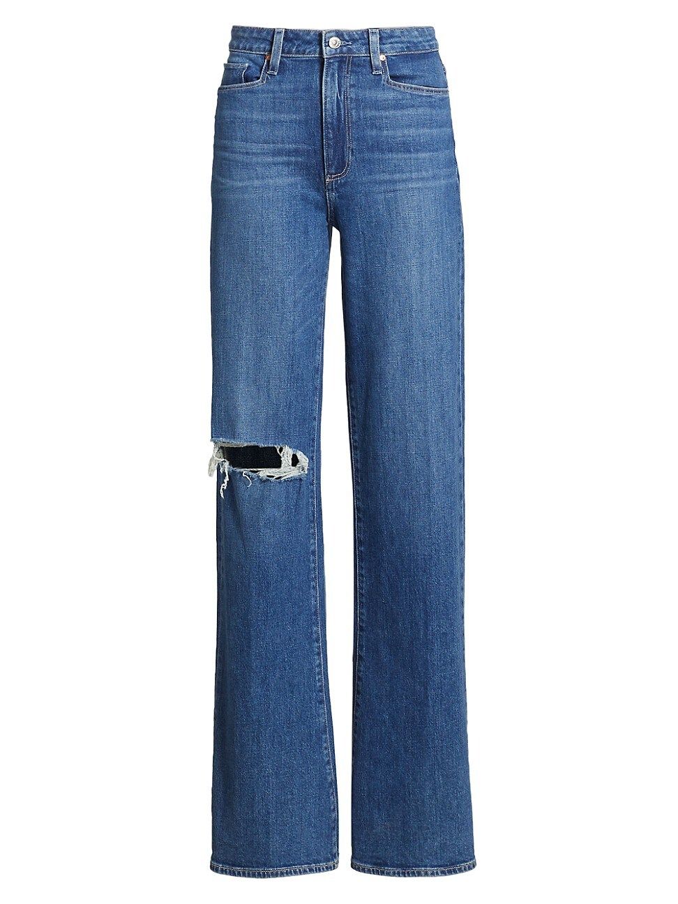 Paige Leenah High-Rise Wide-Leg Jeans | Saks Fifth Avenue