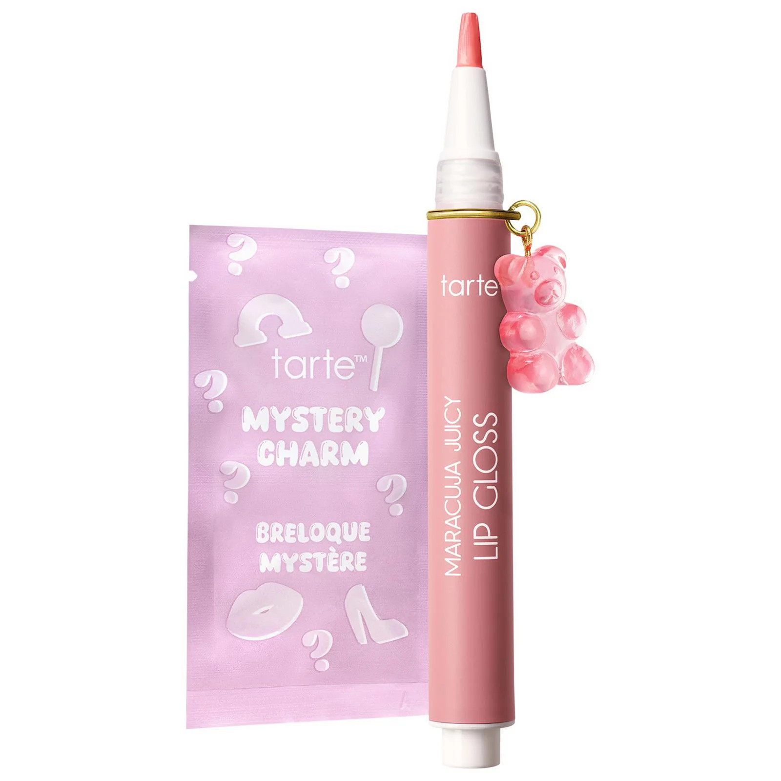 tarte maracuja juicy lip plumping peptide gloss with charm, Size: 0.095 Oz, Pink Lemonade | Kohl's