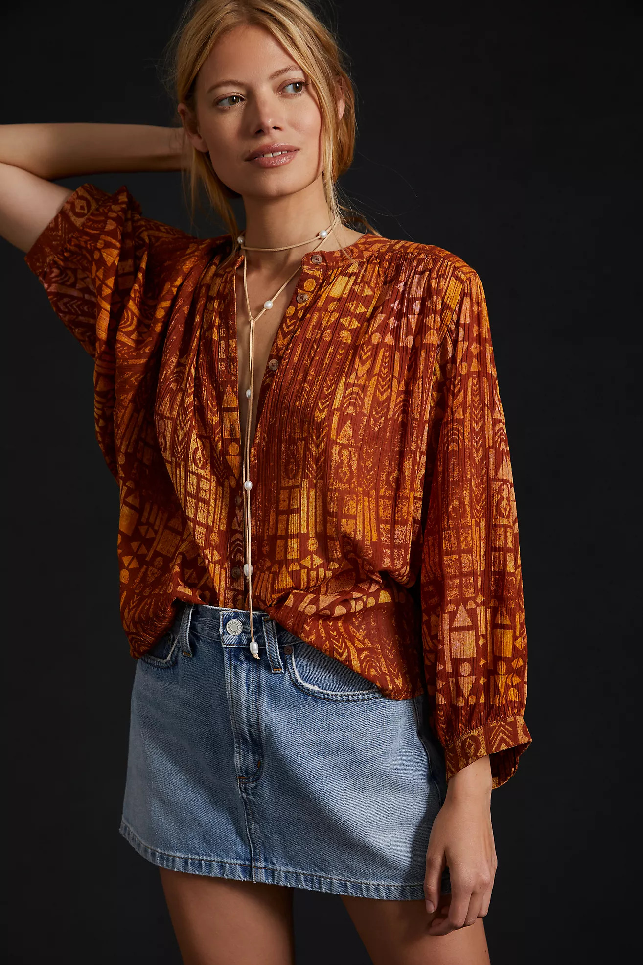 The Sidney Batwing Blouse by Pilcro | Anthropologie (US)