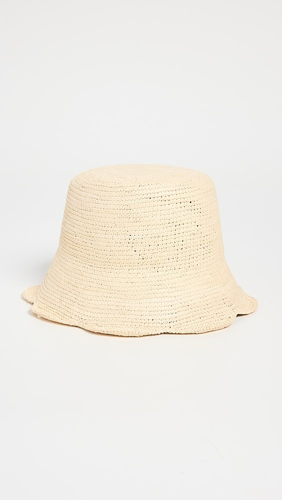 Freya Packable Scallop Straw Bucket Hat | Shopbop | Shopbop