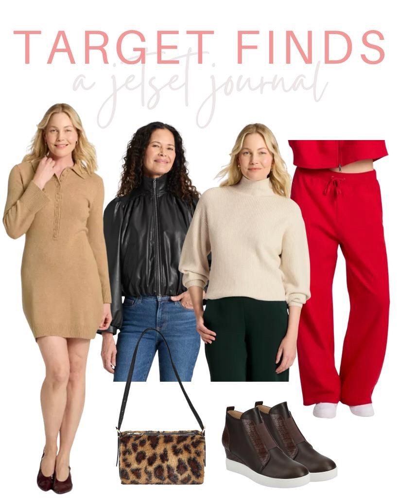 Target finds that make putting together cute fall outfits so easy and fun!
sweater dress, leather jacket, turtleneck sweater, trendy look, thanksgiving, target essential, target finds, seasonal favorites, cozy outfits, everyday looks, fall style, fresh fashion, fall fashion

#LTKSeasonal #LTKStyleTip #LTKU
