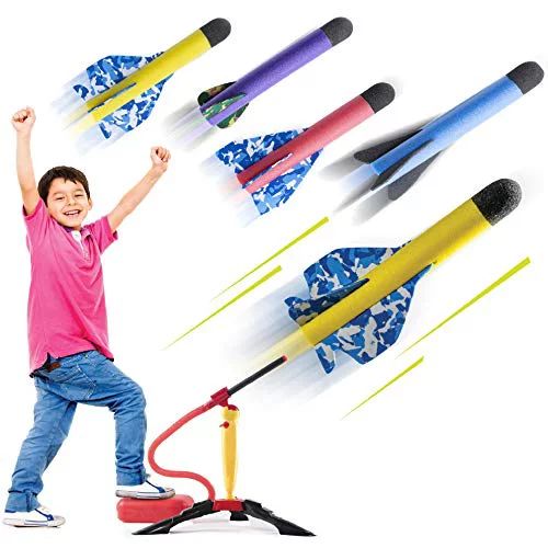 Toy Rocket Launcher for Kids – Shoots Up to 150 Feet – Colorful Foam Rockets with Stunt Plane... | Walmart (US)