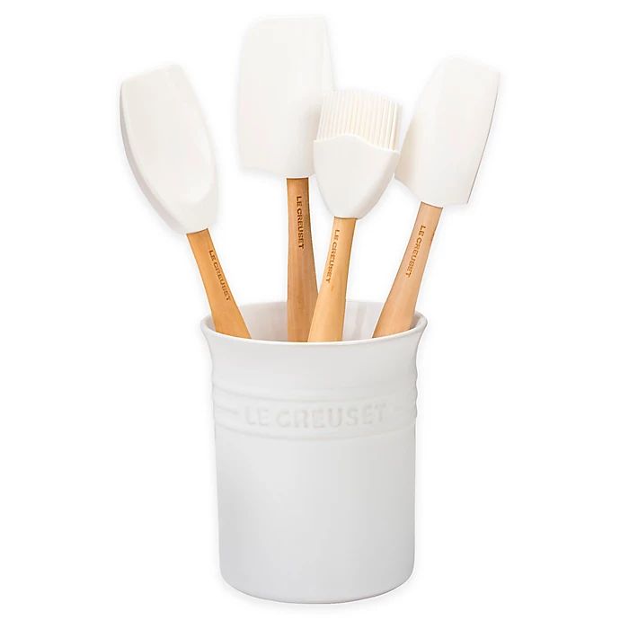 Le Crueset® Craft Series 5-Piece Silicone Utensil Set in White | Bed Bath & Beyond