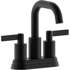 Derengge F-M4501-MT 4" Two Handle Bathroom Faucet with Push up Pop-up Drain, Meets cUPC NSF 61-9 ... | Amazon (US)