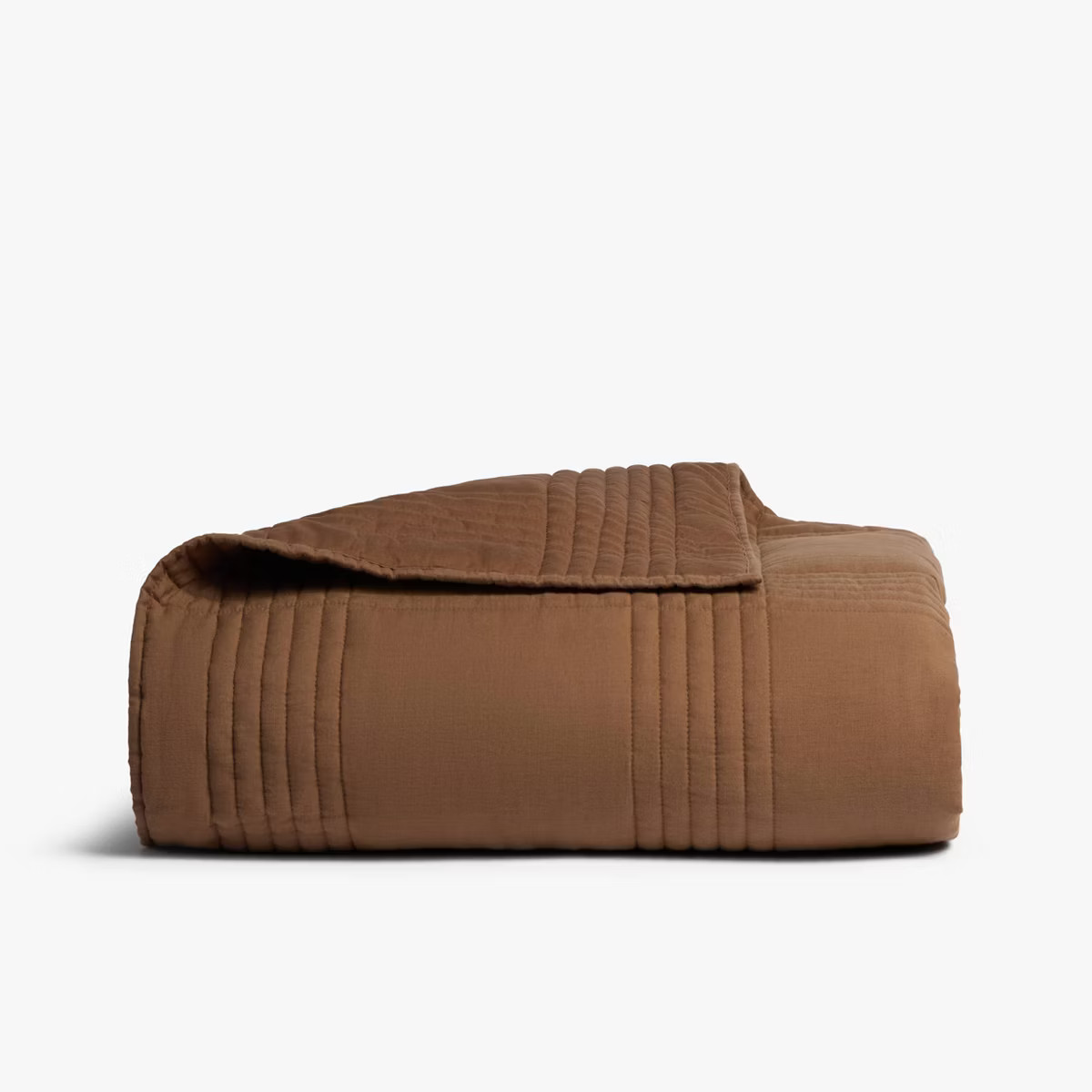 King/California King Relaxed Linen Quilt Pecan - Parachute for Target | Target