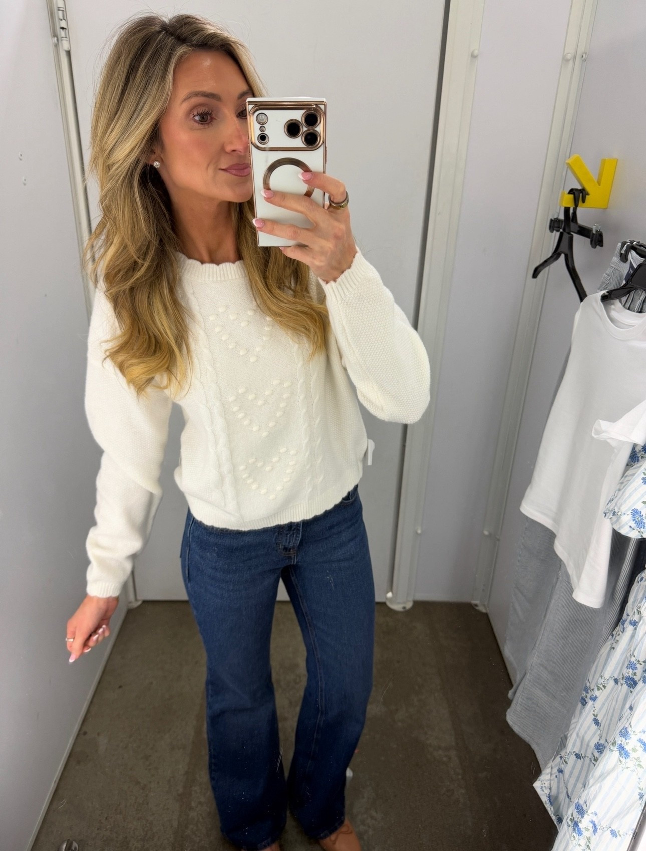 The cutest Valentine’s Day sweater and flattering jeans 😍

#LTKFindsUnder50 #LTKgrwm #LTKSaleAlert