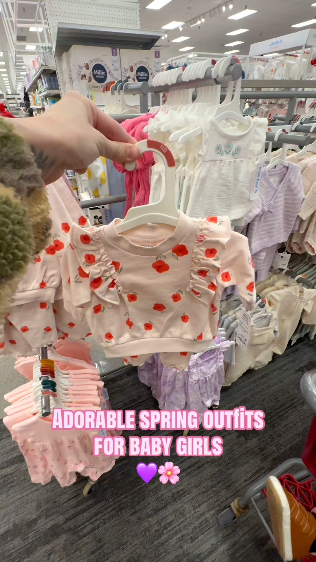 Spring clothes being out in stores is making me so excited!! 😍 cannot wait for warmer weather! These baby girl outfits are precious!🩷 #BabyStyle #BabyOutfits #babyootd #momtok #babygirlstyle 

#LTKKids #LTKmomlife #LTKBaby