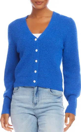 V-Neck Rib Cardigan | Nordstrom