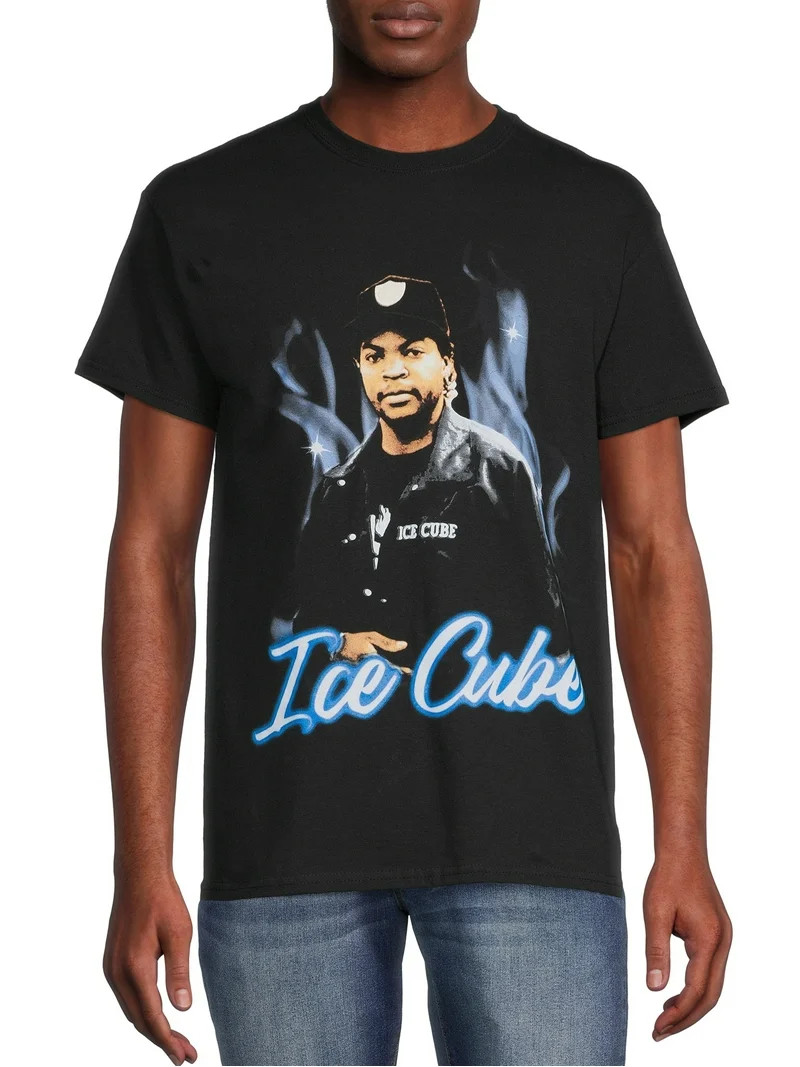 Ice Cube Men's Blue Flames Graphic Print Tee | Walmart (US)