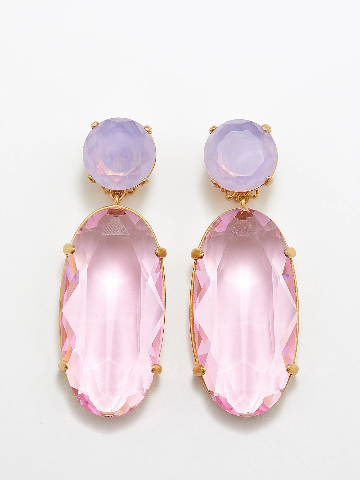 Such A Jewel crystal & gold-plated clip earrings | Roxanne Assoulin | Matches (US)