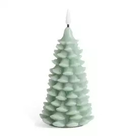 Buy Habitat Light Up Wax Green Tree Christmas Decoration | Christmas table and room decorations |... | Habitat UK