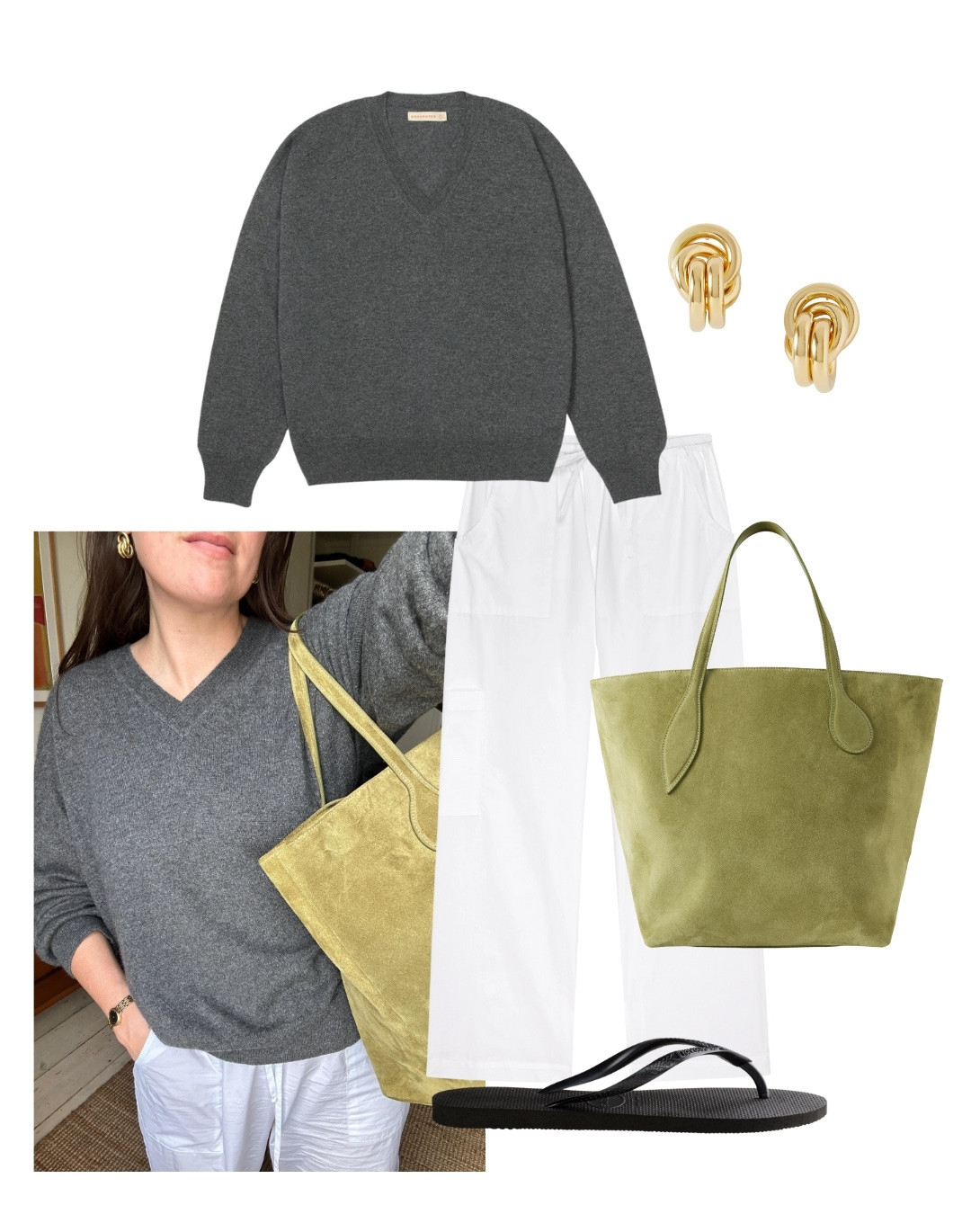 It’s definitely the season for wearing green, and here’s how I love styling it. Paired with neutrals of grey and white, this suede bag elevates any work from home casual look and is the perfect shopper tote 

#LTKstyletip #LTKautumn #LTKbag