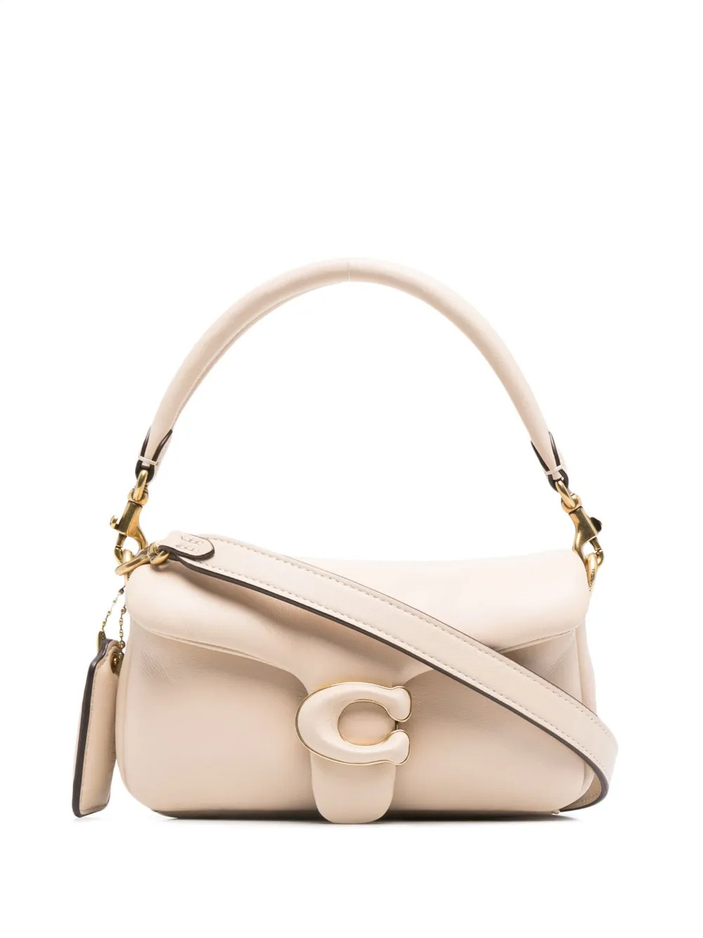 Coach logo-plaque Leather Tote Bag - Farfetch | Farfetch Global