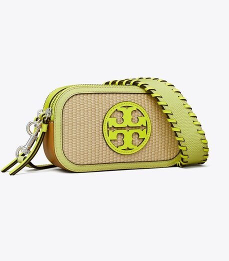 MINI MILLER RAFFIA CROSSBODY BAG | Tory Burch (US)