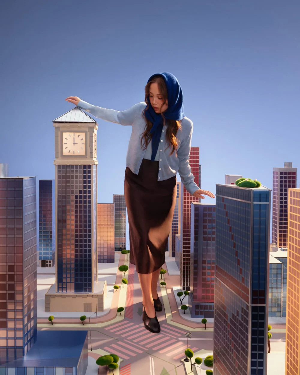 The Air Alpaca™ Short-Sleeve Cardigan | Soft Blue | Everlane