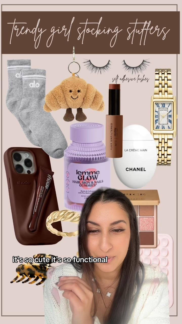 Stocking stuffers for THAT girl 🩷✨

Stocking stuffers, gift guide, for her, jellycat, ring, rhode, skincare, Chanel, Alo, lux unfiltered, lemme, Kourtney kardashian, beauty finds, Christmas gifts, Christmas gift ideas, gifts for her, gifts for mom, under 50, content creator, bow earrings, bows

#LTKGiftGuide #LTKHoliday #LTKSeasonal