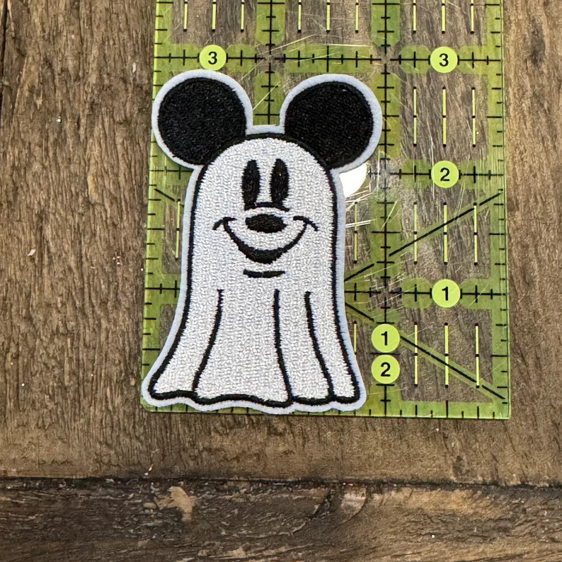 Ghost Mickey Minnie Iron on Patch - Halloween, Party, Spooky - Etsy | Etsy (US)