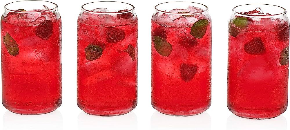 Libbey Classic Can Tumbler Glasses, 16-ounce, Set of 4 | Amazon (US)