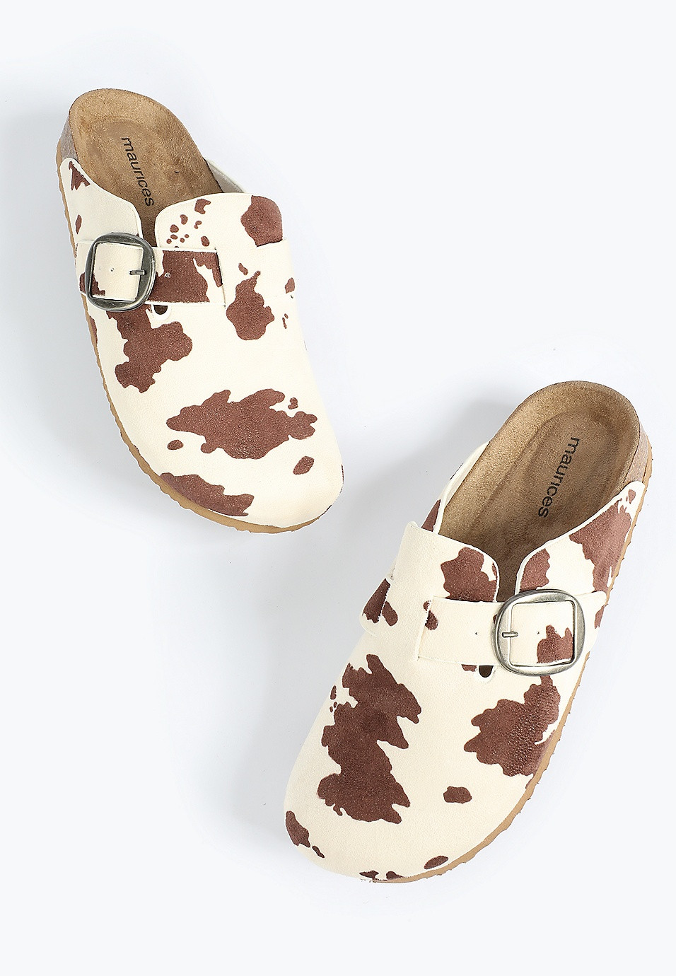 SuperCush Chloe Cowprint Closed Toe Footbed Clog | Maurices
