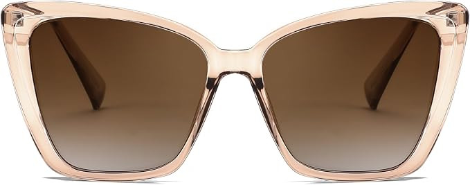FEISEDY Trendy Polarized Women Sunglasses, Retro Womens Square Cat Eye Sun Glasses B4134 | Amazon (US)