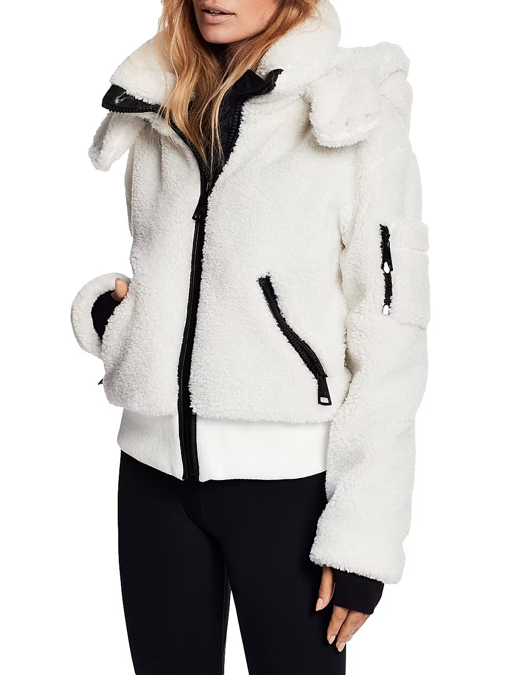 Sam. Nala Hooded Sherpa Jacket | Saks Fifth Avenue