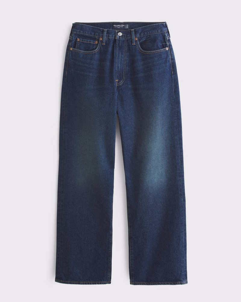 Abercrombie & Fitch Men's Baggy Jean in Dark - Size 38 X 30 | Abercrombie & Fitch (US)