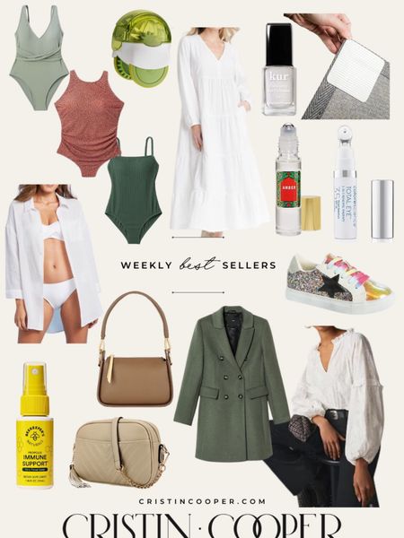 Weekly Bestsellers // Reader Favorites

Leather Handbag // Balloon Sleeve Blouse // Nail Concealer // Sparkle Kids Sneakers // Rug Grippers // High Neck Spotted One Piece Swimsuit // Amber Roll On Perfume // Long Sleeved Gauze Dress // Quilted Crossbody Purse // Garlic Chopper // Wool Coat // Button Front Swim Cover // Ribbed Plunge One Piece Swimsuit // Immune Throat Spray // Textured Square Neck One Piece Swimsuit

For more reader favorites head to cristincooper.com

#LTKstyletip #LTKSeasonal #LTKswim